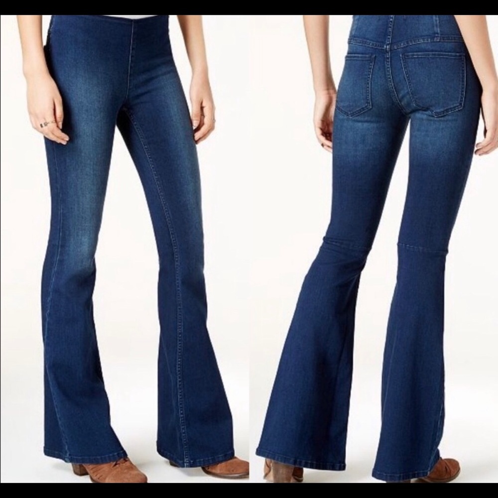 🌿 FREE PEOPLE Slide Skinny Fit Stretchy Jeans 🌿